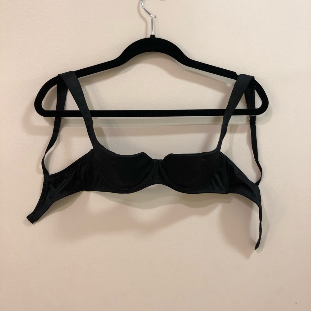 Satin Agent Provocateur balconette bra